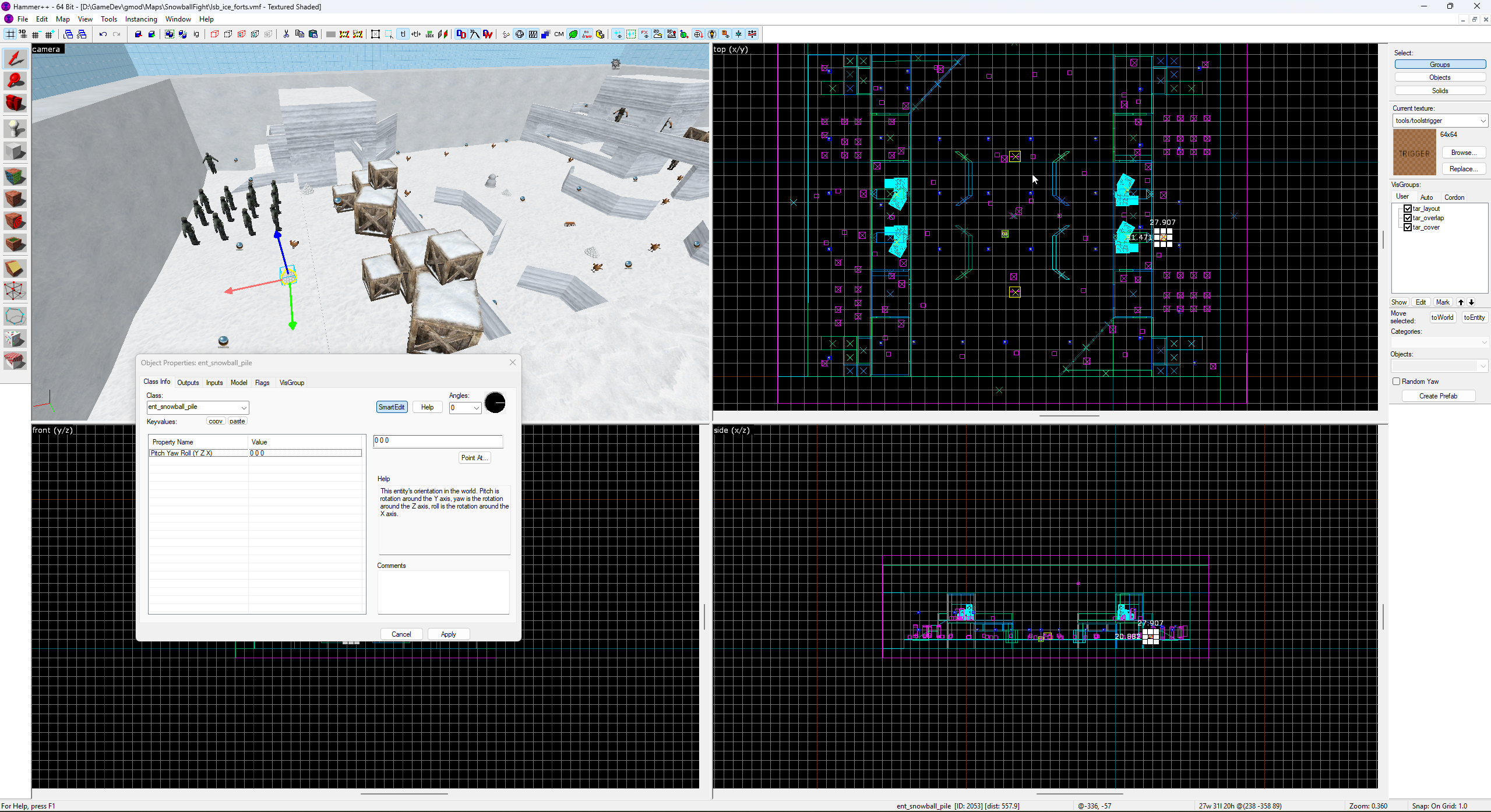 Snowball Fight Map Example