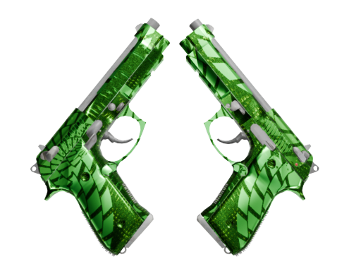 Dual Berettas | Emerald Fracture