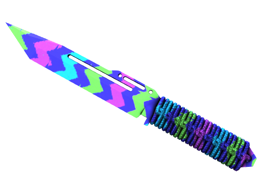 ★ Paracord Knife | Neon Weave