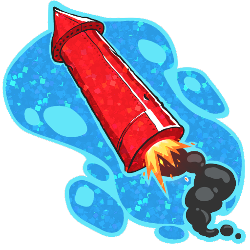 Big Red Rocket (Glitter)